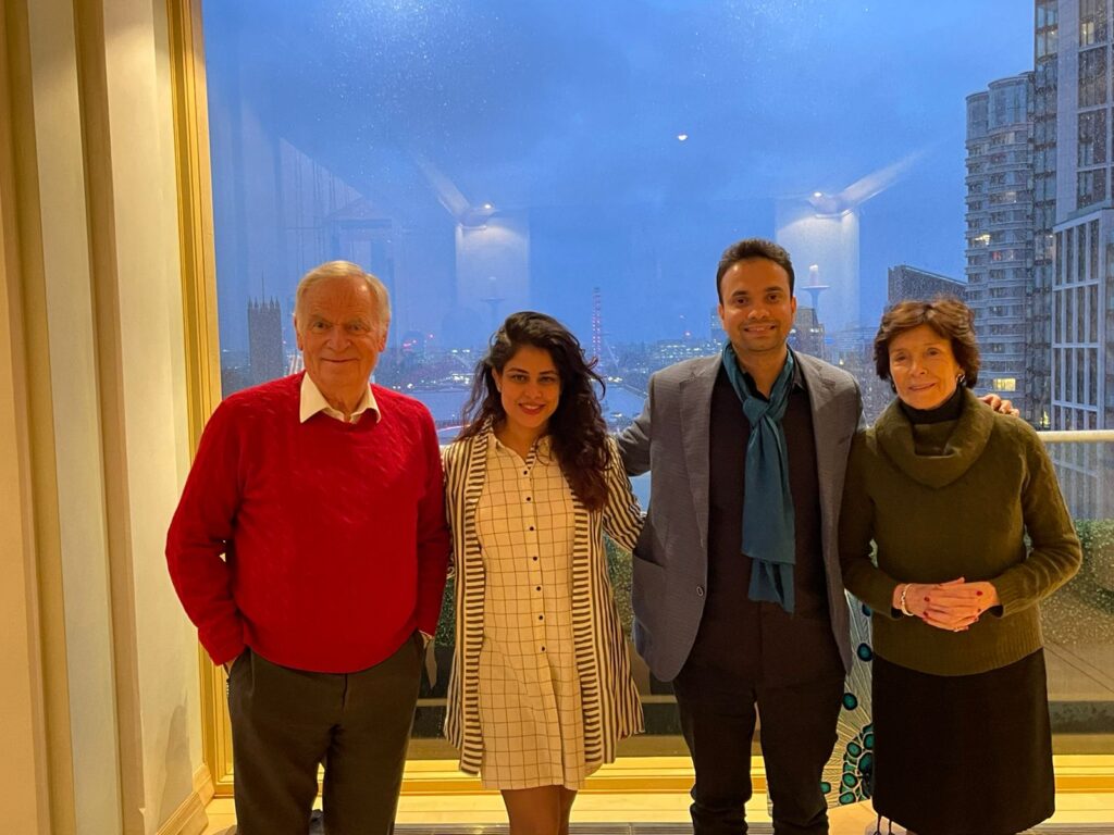 Amitabh Shah with wife rashmi amitabh shah and jeffery archer and wife Mary Archer